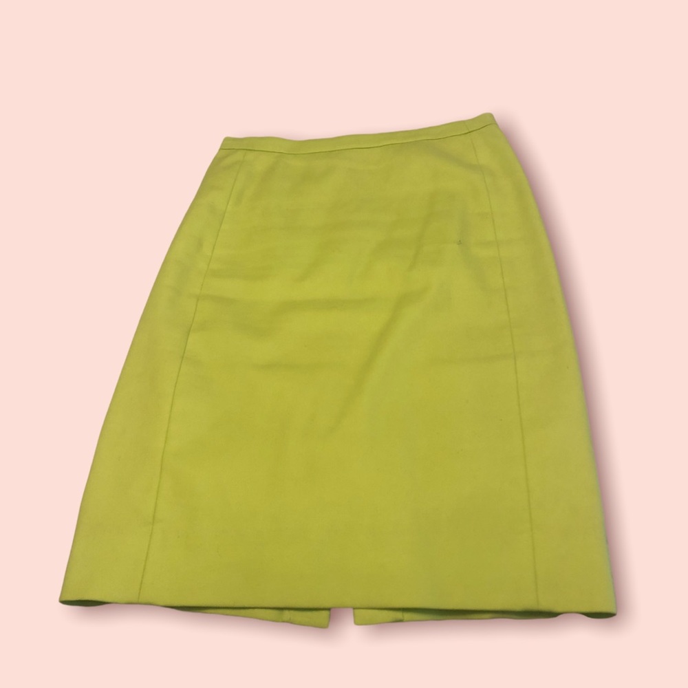 J. Crew No. 2 pencil skirt in citrus lime